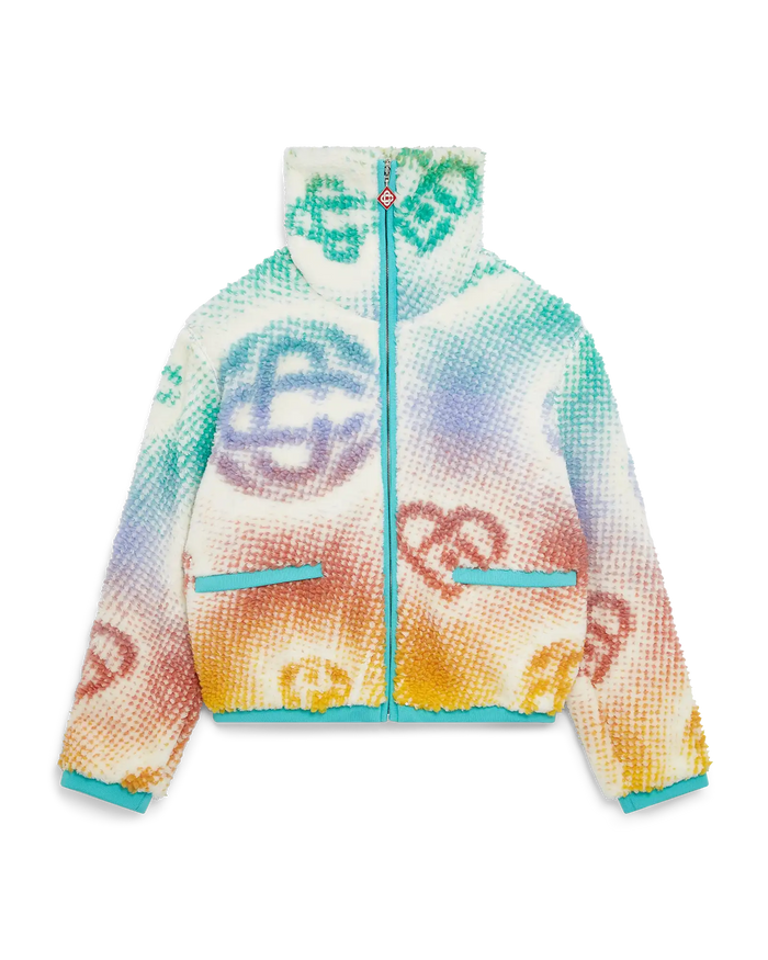 Halftone Monogram Fleece Jacket