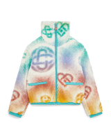 Halftone Monogram Fleece Jacket