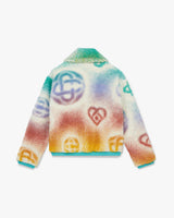Halftone Monogram Fleece Jacket