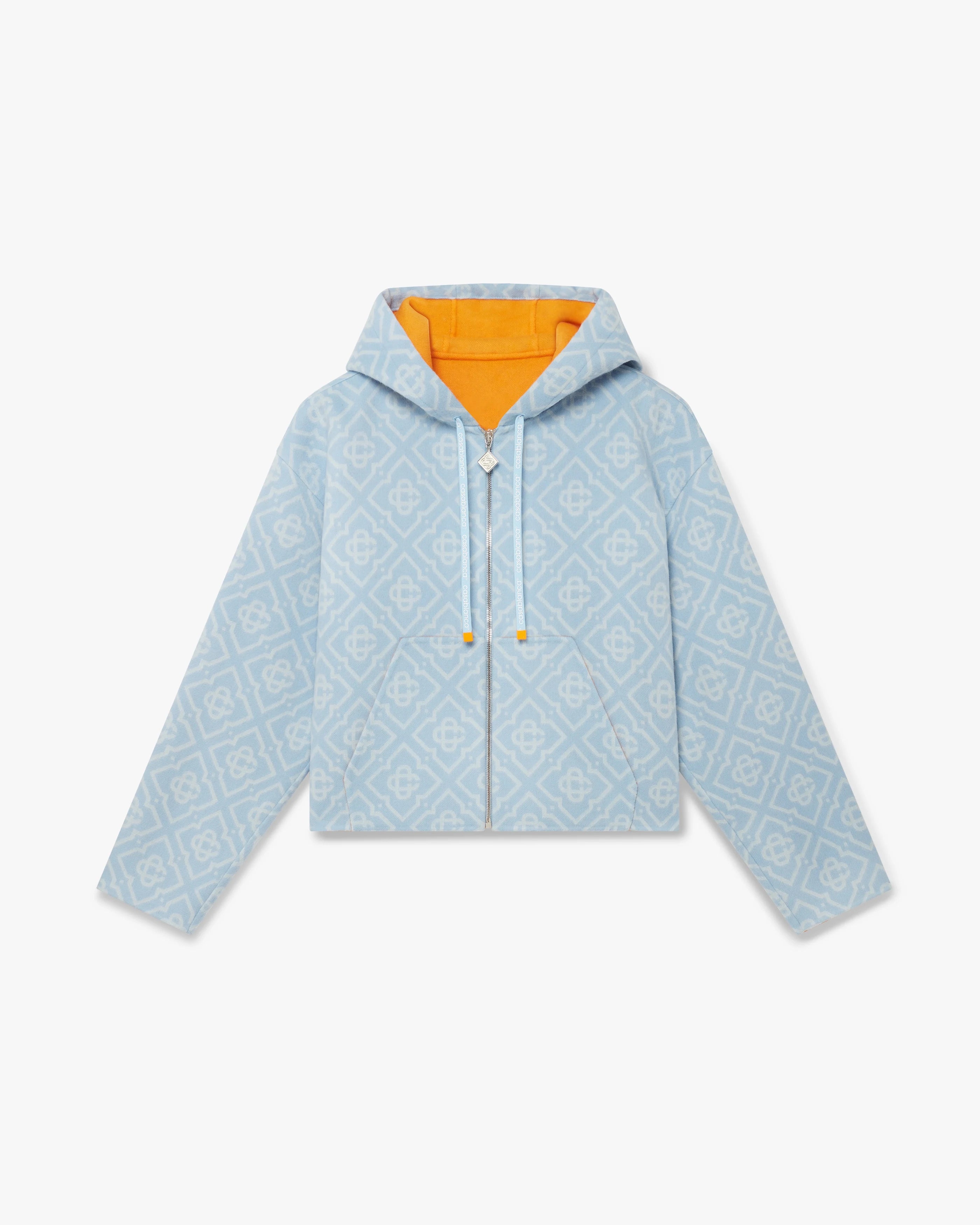 Blue Monogram Wool Hooded Sweatshirt