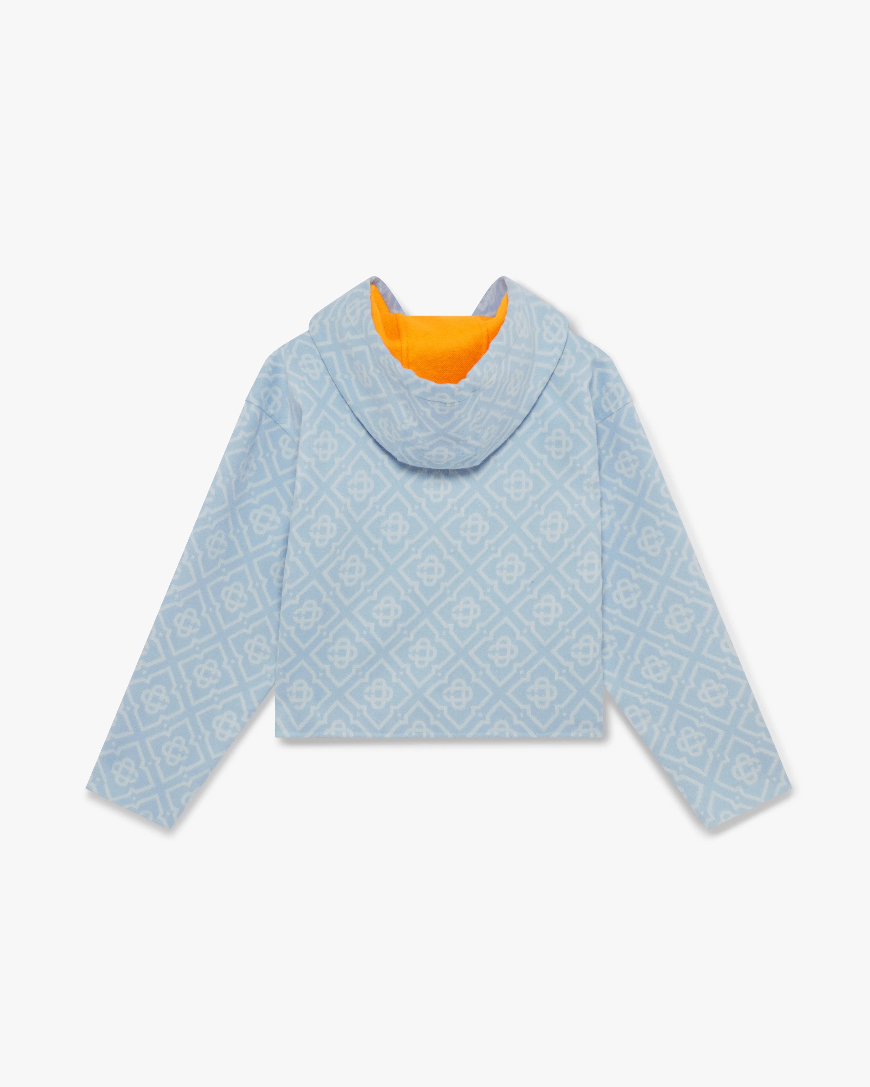 Blue Monogram Wool Hooded Sweatshirt