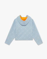 Blue Monogram Wool Hooded Sweatshirt