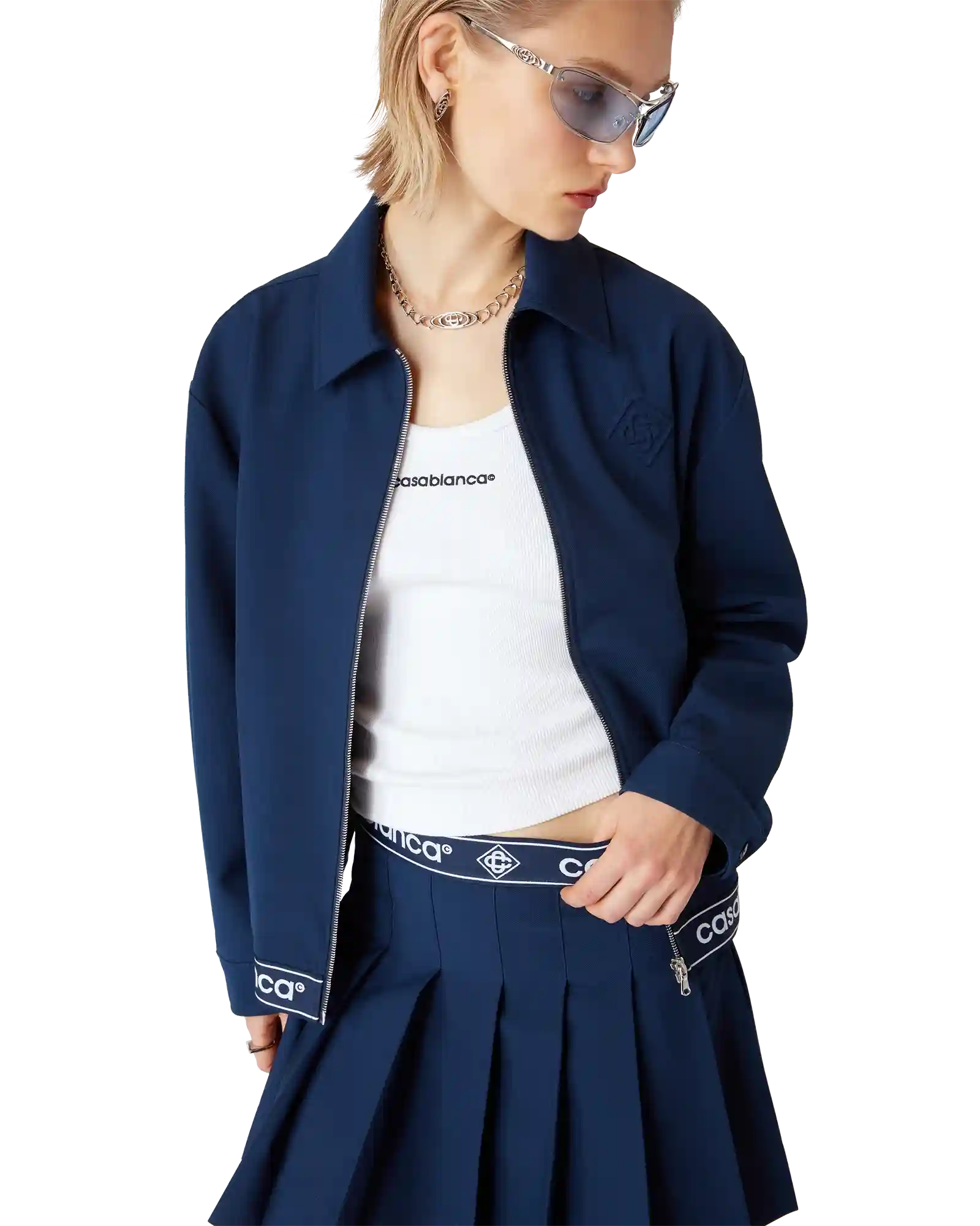 Navy Wool Suit Jacket