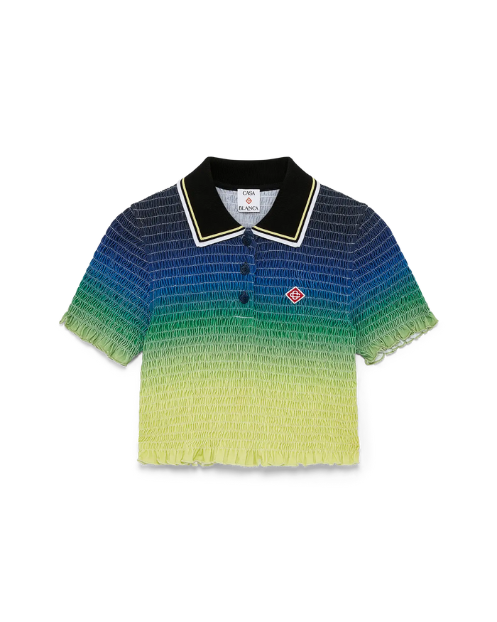 Gradient Short Sleeve Polo Shirt