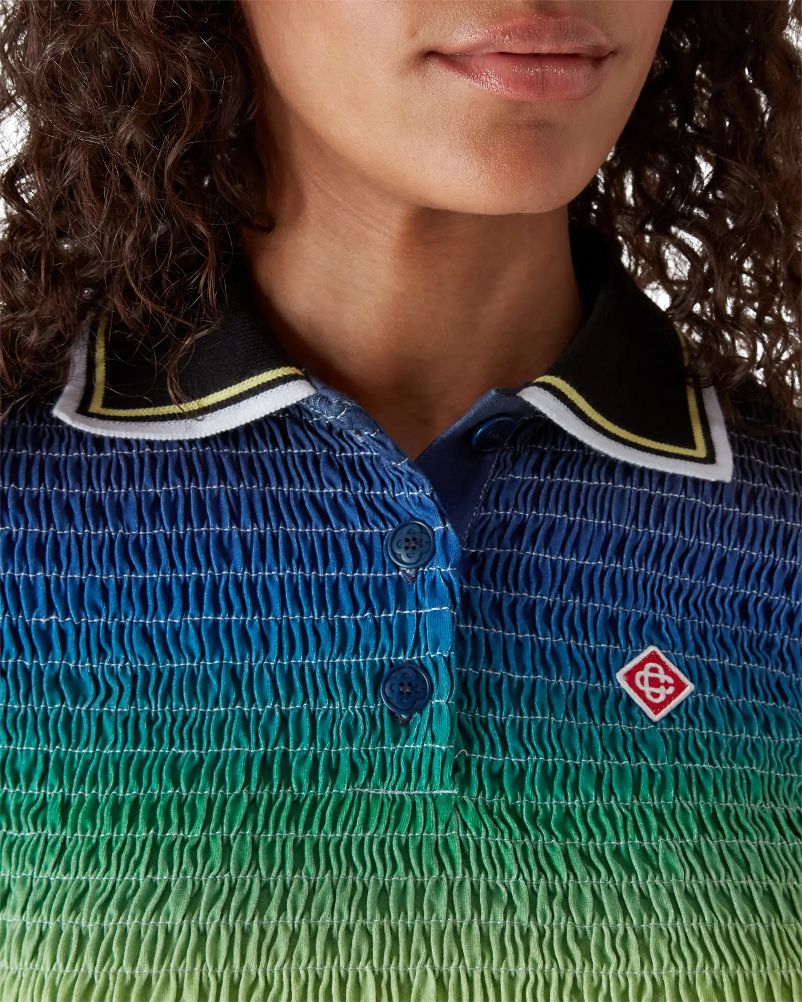 Gradient Short Sleeve Polo Shirt