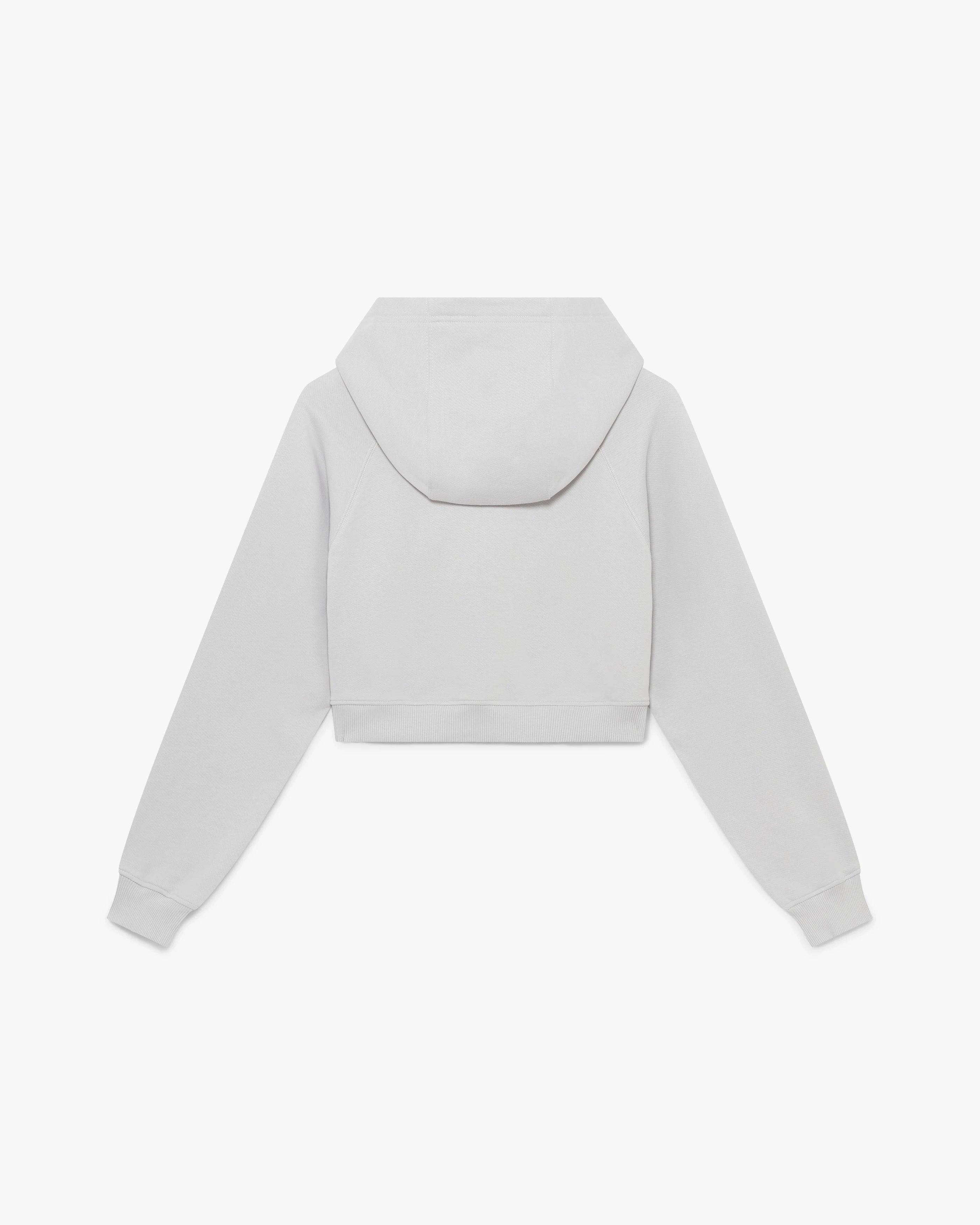 Grey Stacked Logo Hooded Sweatshirt