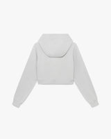 Grey Stacked Logo Hooded Sweatshirt