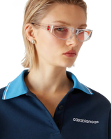 Punto Polo Collared Sweatshirt