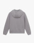 Grey  Zip-Up Hooded Sweatshirt