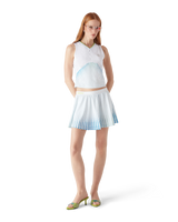 Tennis Printed Racer Top