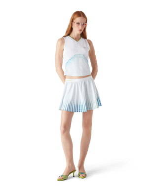 Tennis Printed Racer Top