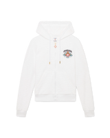Waves Monogram Towelling Zip-Up Hooded Sweatshirt
