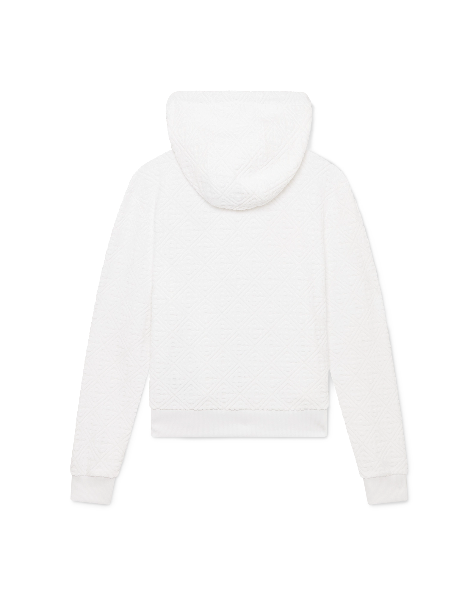 Waves Monogram Towelling Zip-Up Hooded Sweatshirt