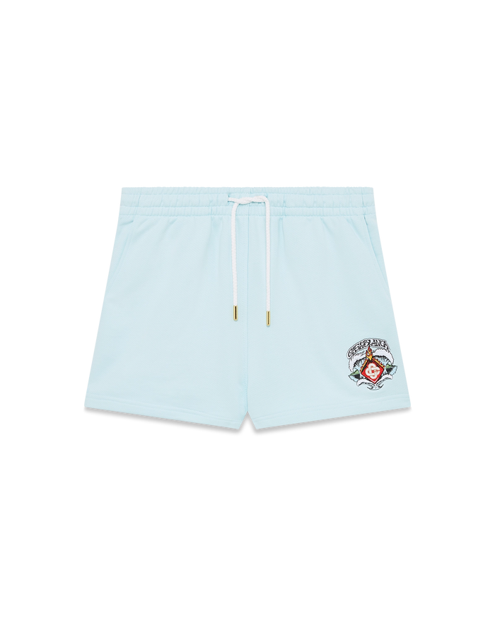 Pale Blue Waves Sweatshorts