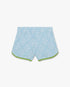Pale Blue and White Jacquard Shorts