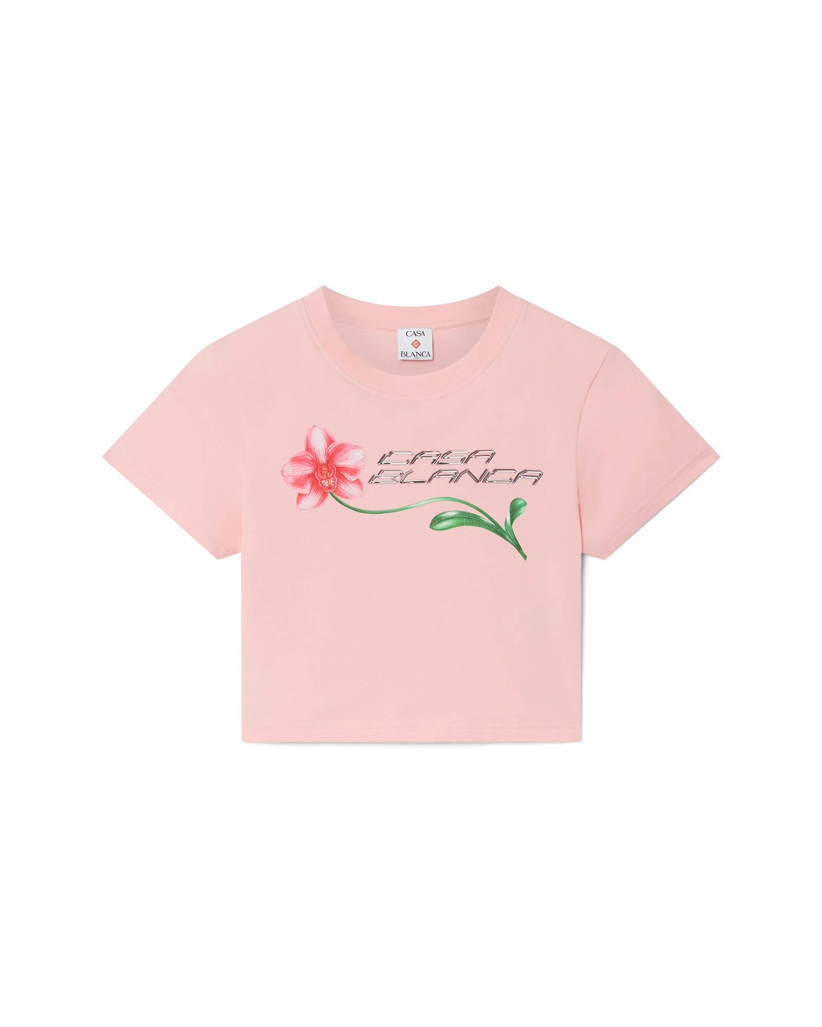 Orchid Logo Cropped Baby Tee