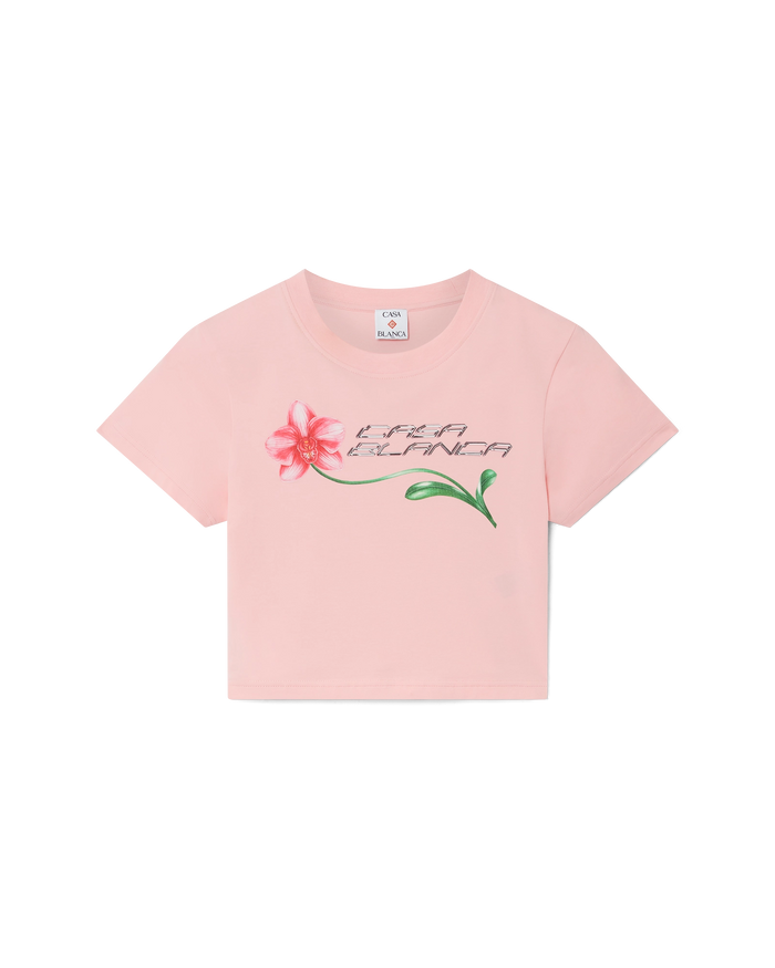 Orchid Logo Cropped Baby Tee