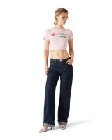 Orchid Logo Cropped Baby Tee