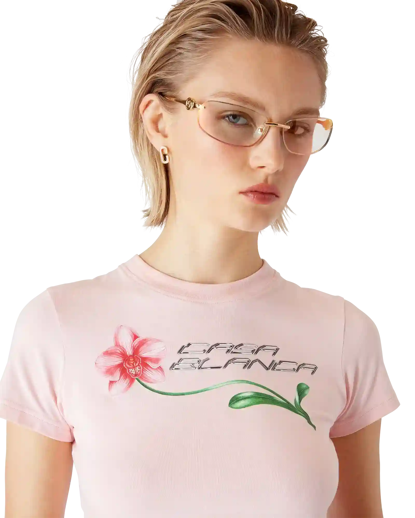 Orchid Logo Cropped Baby Tee
