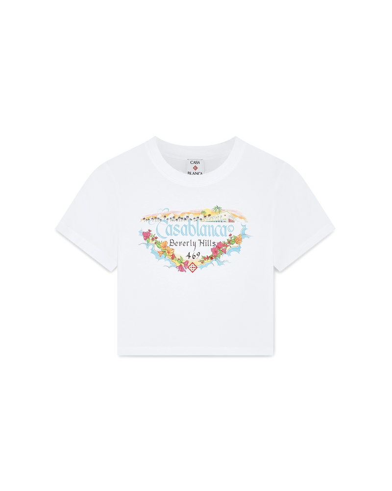 Casa Beach Wave Cropped T-Shirt | Casablanca Paris