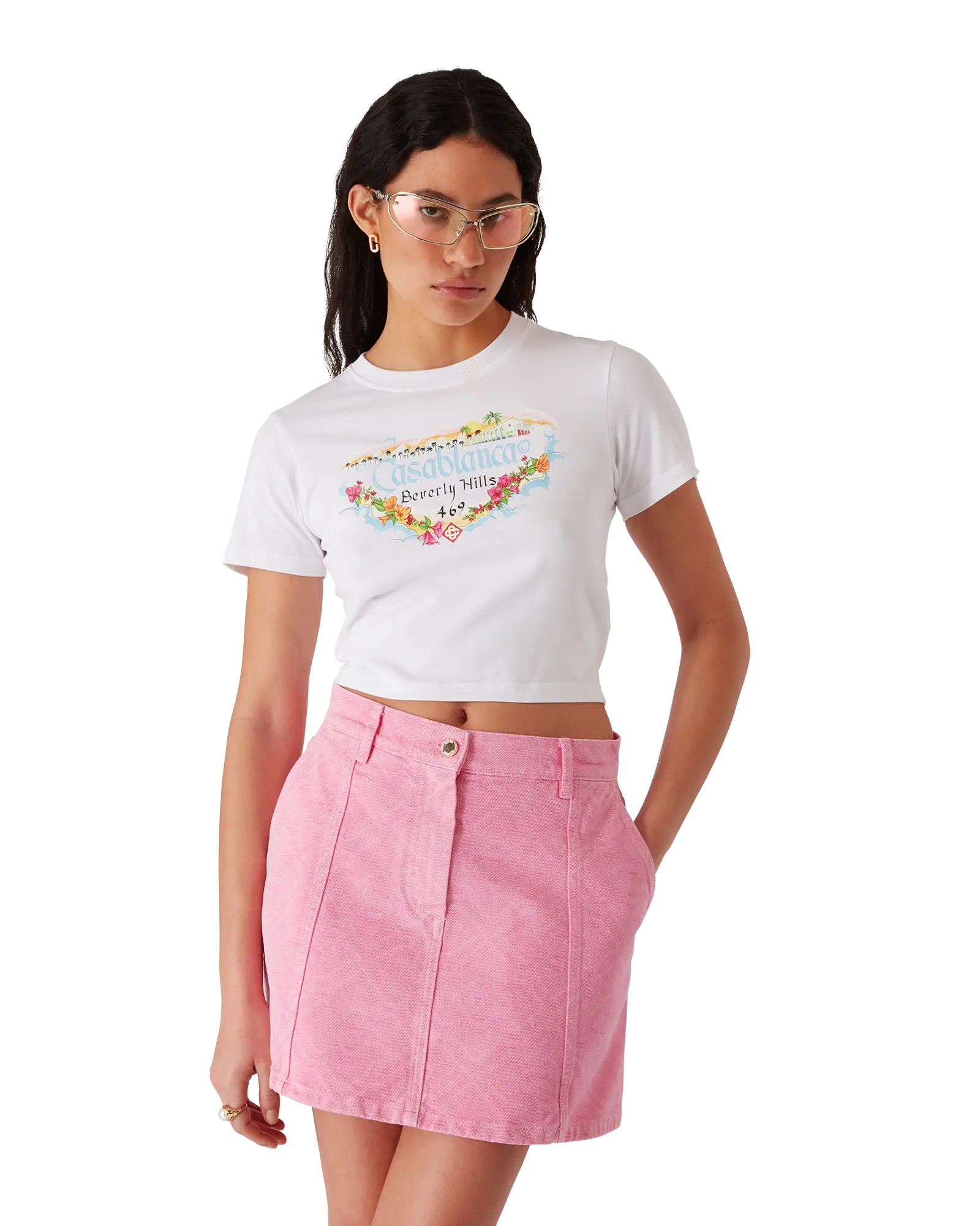 Los Angeles Store Cropped Baby Tee