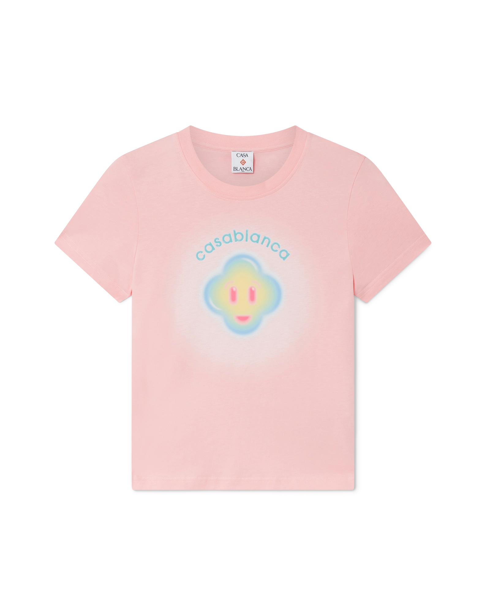 Airbrush Smiley Fitted Short Sleeve T-Shirt