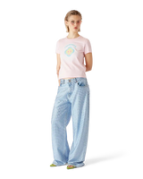 Airbrush Smiley Fitted Short Sleeve T-Shirt