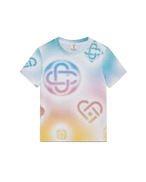 Halftone Logo Fitted Short Sleeve T-Shirt