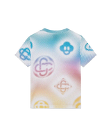 Halftone Logo Fitted Short Sleeve T-Shirt