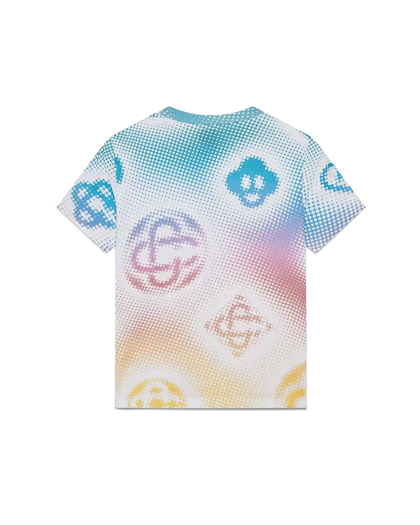 Halftone Logo Fitted Short Sleeve T-Shirt