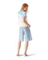 Halftone Logo Fitted Short Sleeve T-Shirt