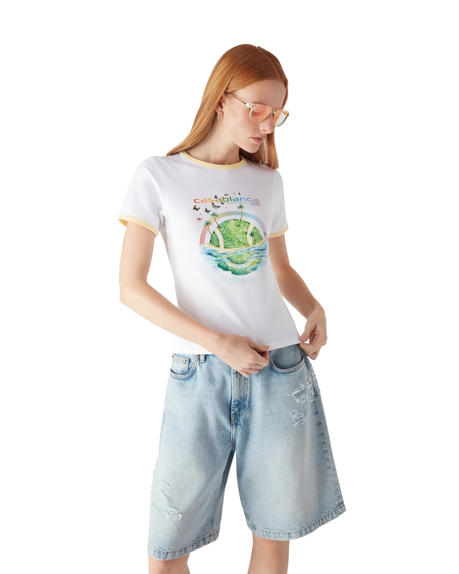 Beyond Destiny Longline Ringer Short Sleeve Tee