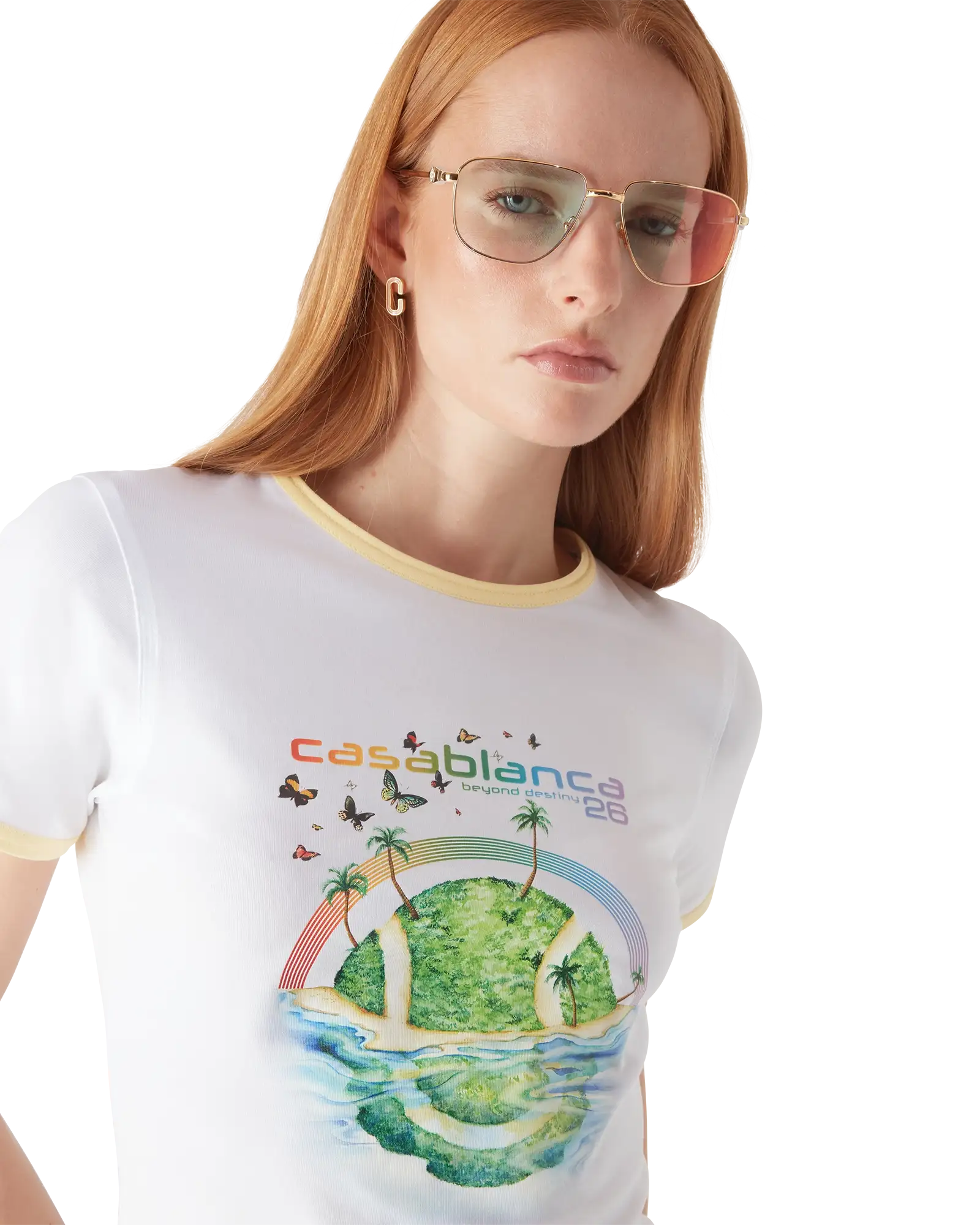 Beyond Destiny Longline Ringer Short Sleeve Tee