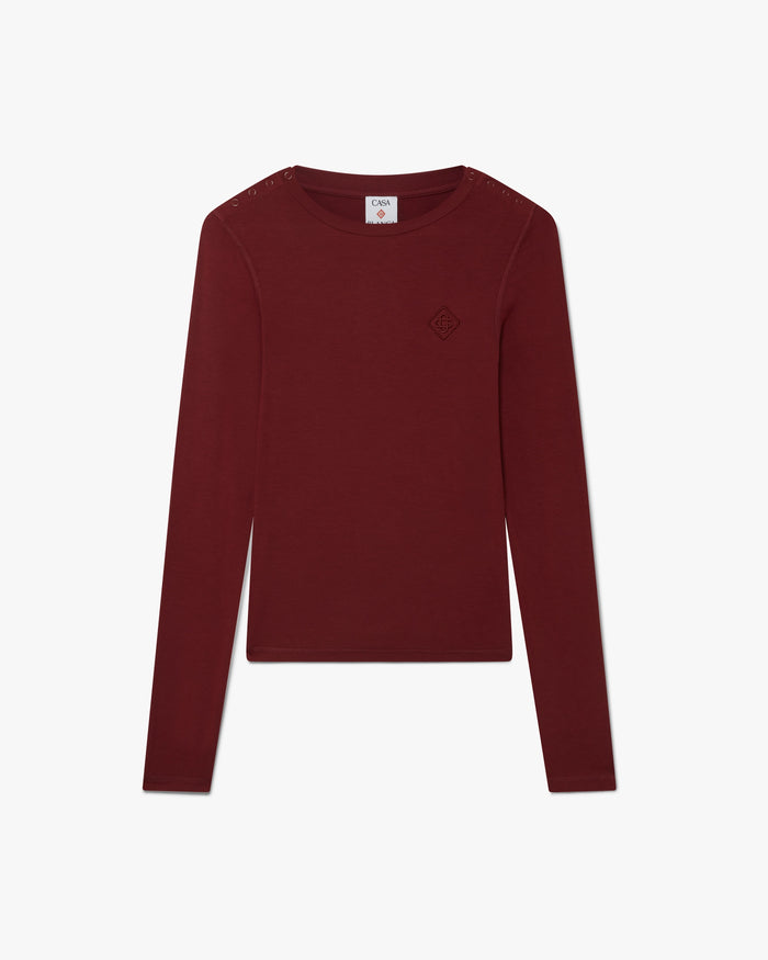 Burgundy Long Sleeve T-Shirt