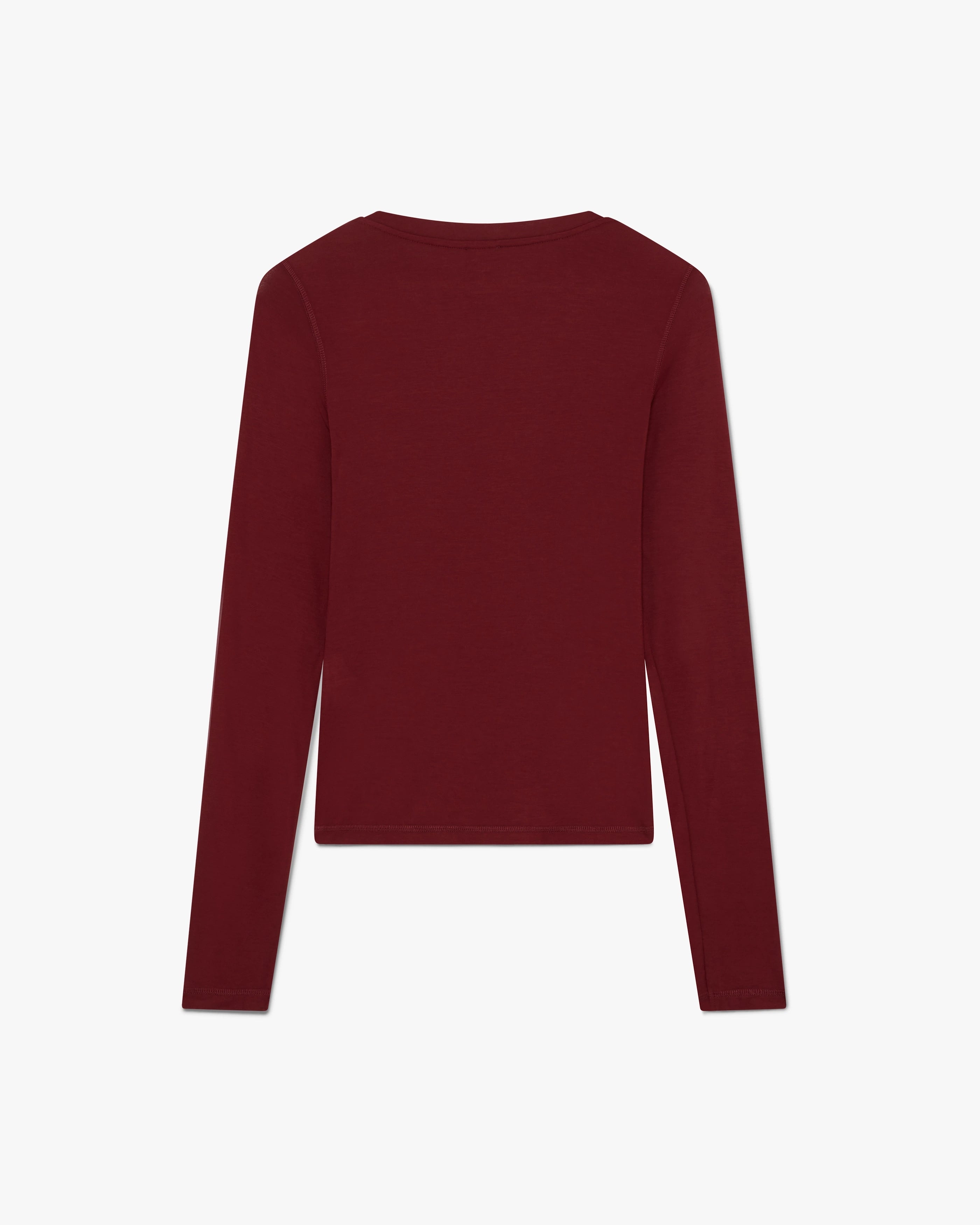 Burgundy Long Sleeve T-Shirt