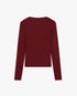 Burgundy Long Sleeve T-Shirt
