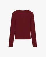 Burgundy Long Sleeve T-Shirt