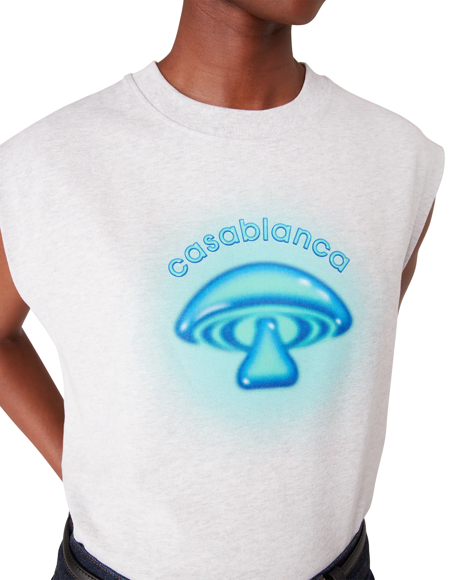 Airbrush Mushroom Sleeveless T-shirt