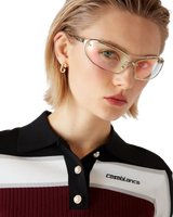 Striped Short Sleeve Polo Shirt