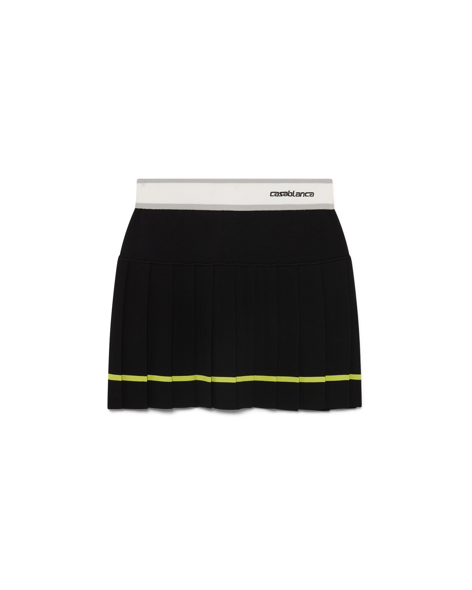 Striped Pleated Skirt