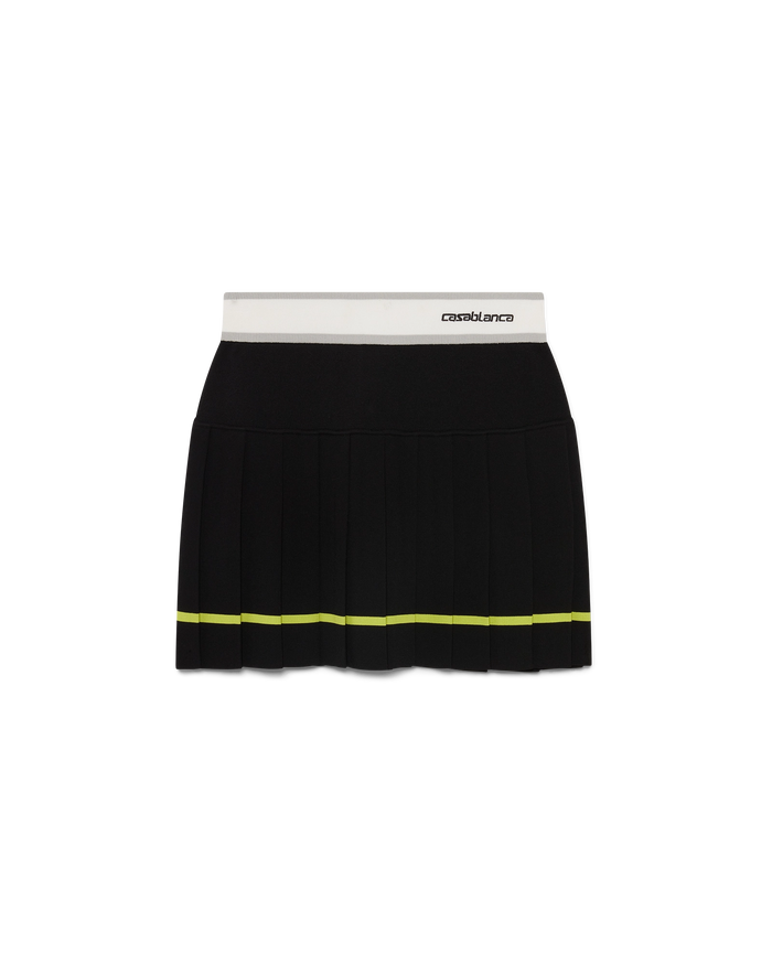 Striped Pleated Skirt