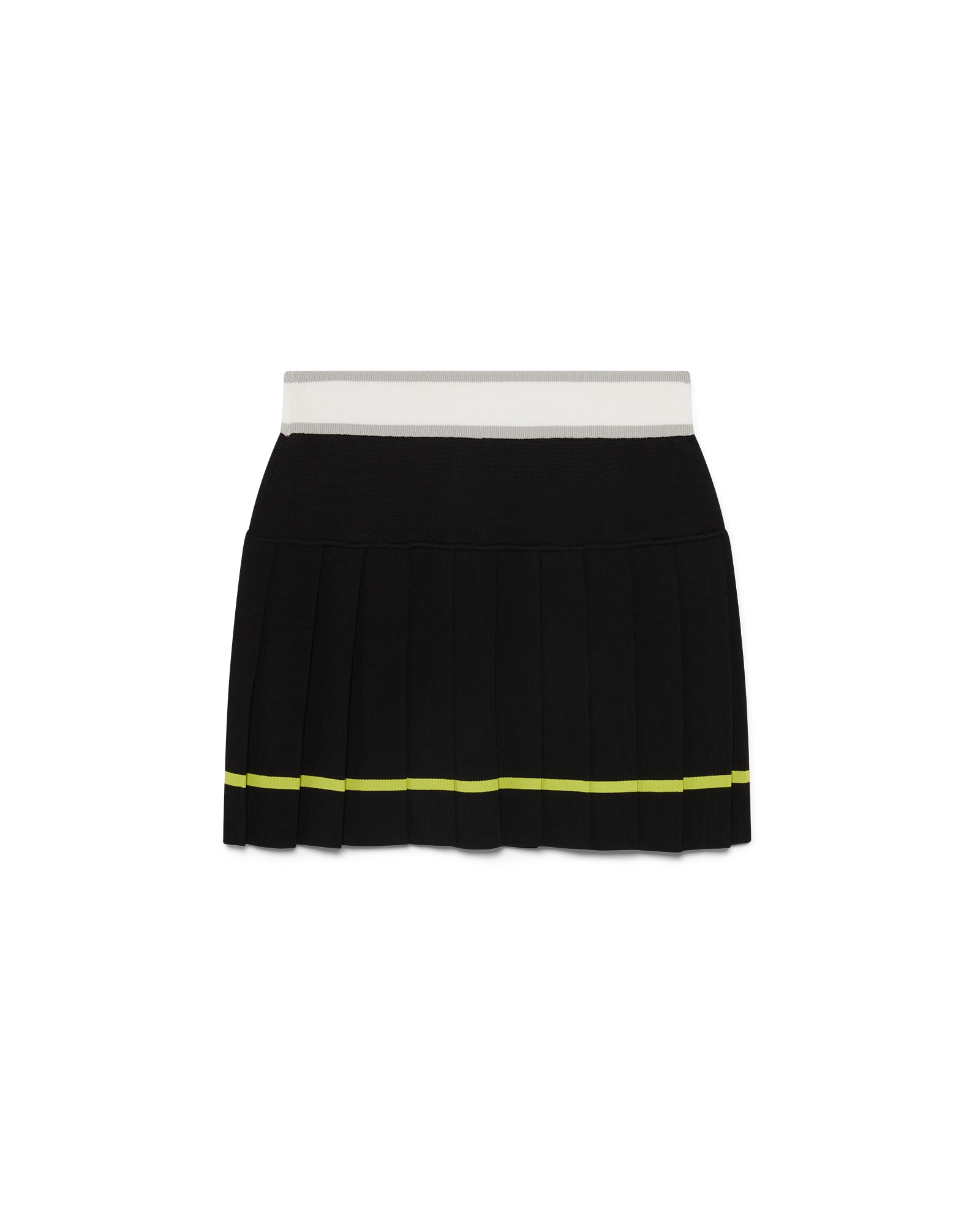 Striped Pleated Skirt