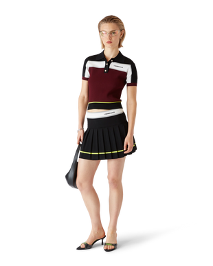 Striped Pleated Skirt