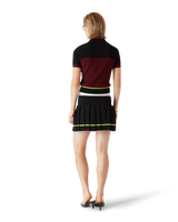 Striped Pleated Skirt