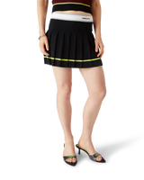 Striped Pleated Skirt