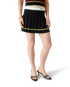 Striped Pleated Skirt