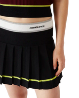 Striped Pleated Skirt