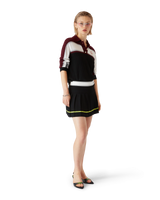 Striped Oversized Long Sleeve Polo Shirt