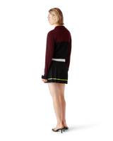 Striped Oversized Long Sleeve Polo Shirt