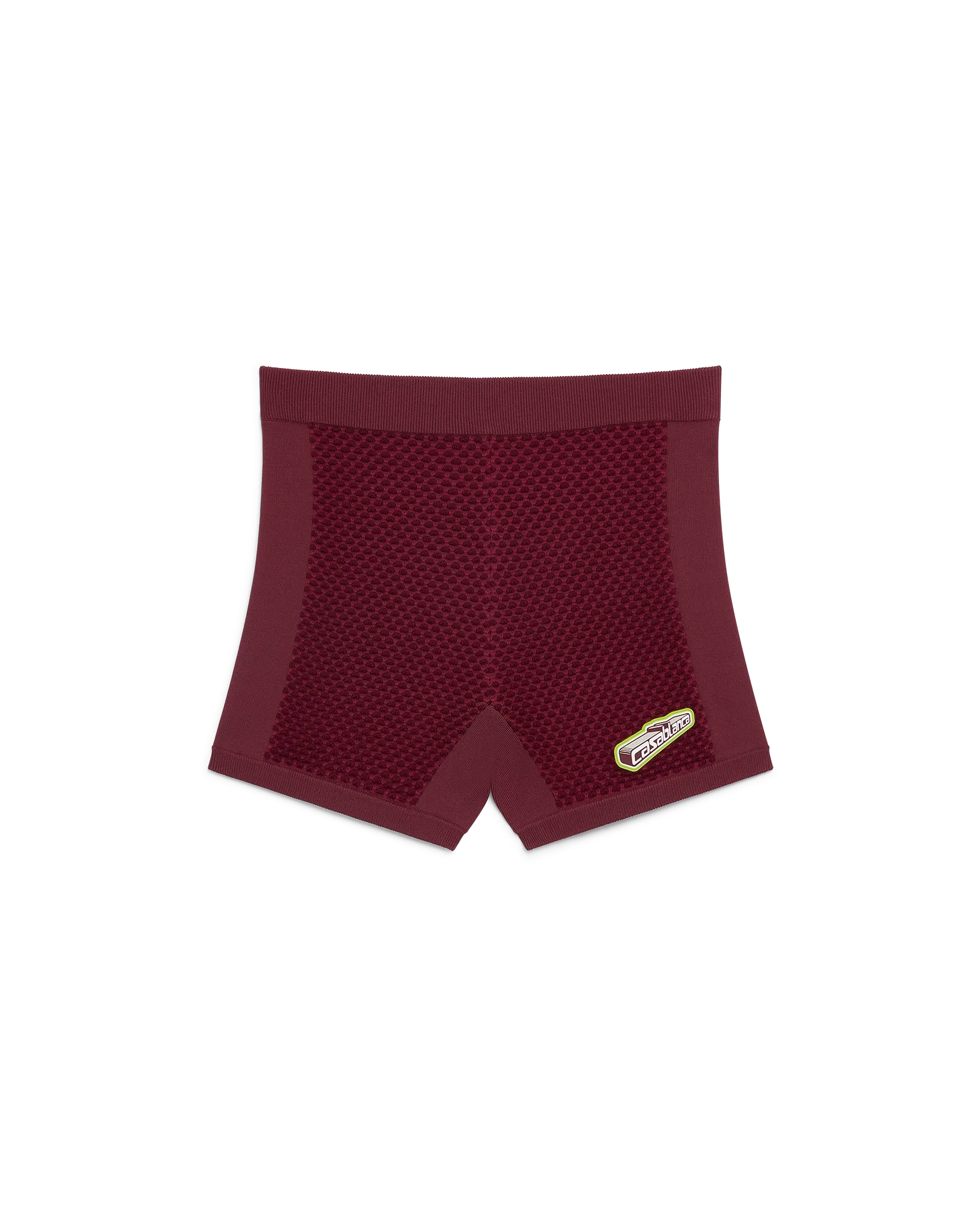 Burgundy Jacquard Shorts